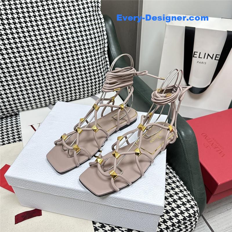 valentino roman flat sandals
