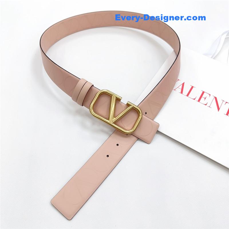 Va1e*ntin0 new double-sided top layer cowhide belt