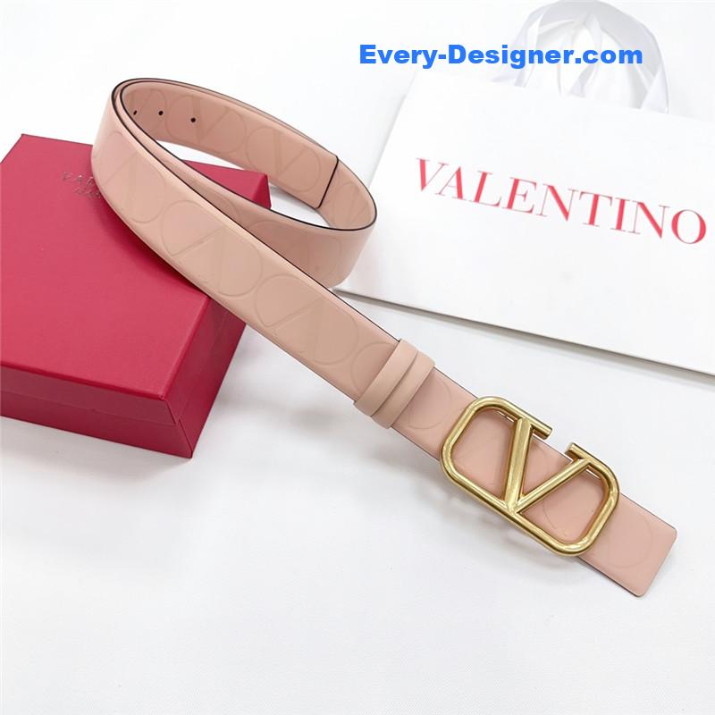 Va1e*ntin0 new double-sided top layer cowhide belt