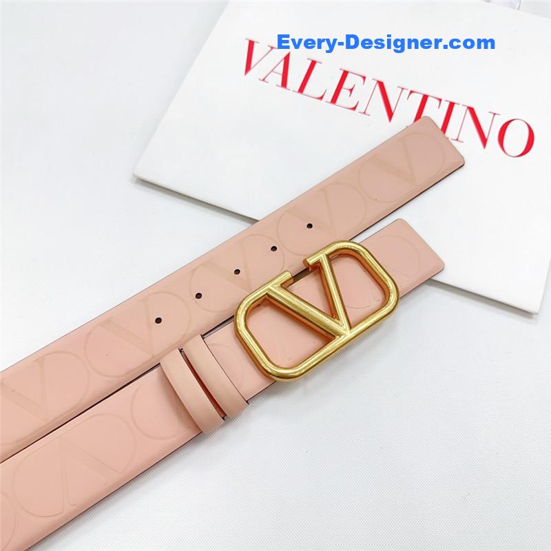 Va1e*ntin0 new double-sided top layer cowhide belt