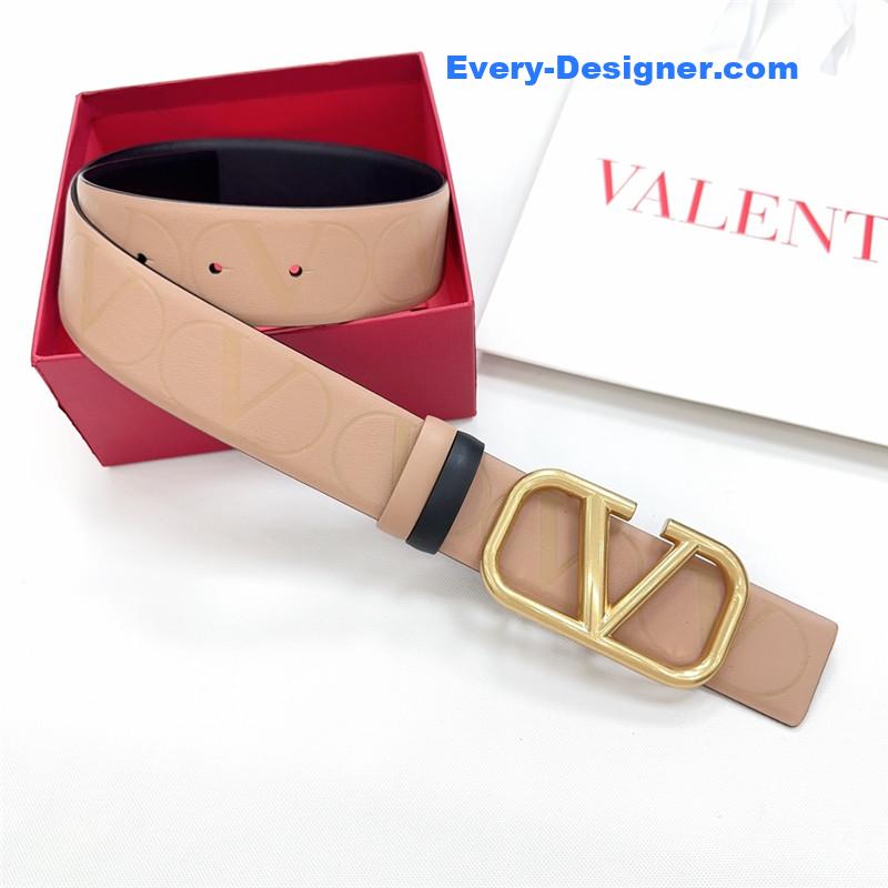 Va1e*ntin0 new double-sided top layer cowhide belt