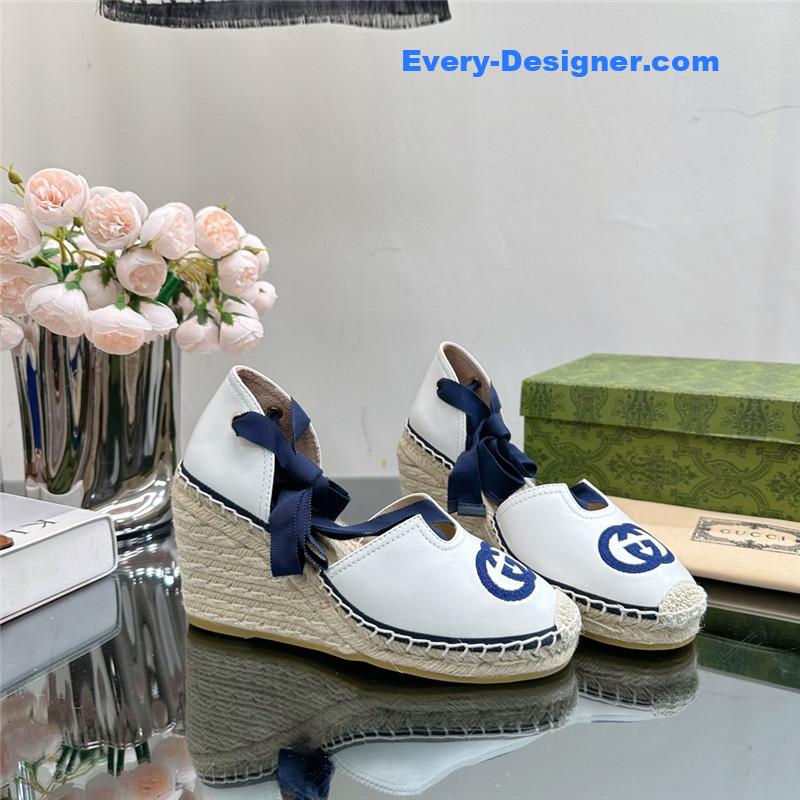 Gucci wedge fisherman shoes