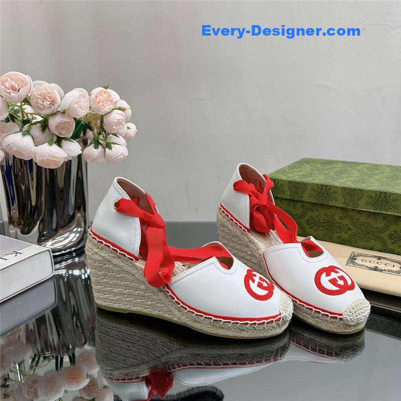 Gucci wedge fisherman shoes