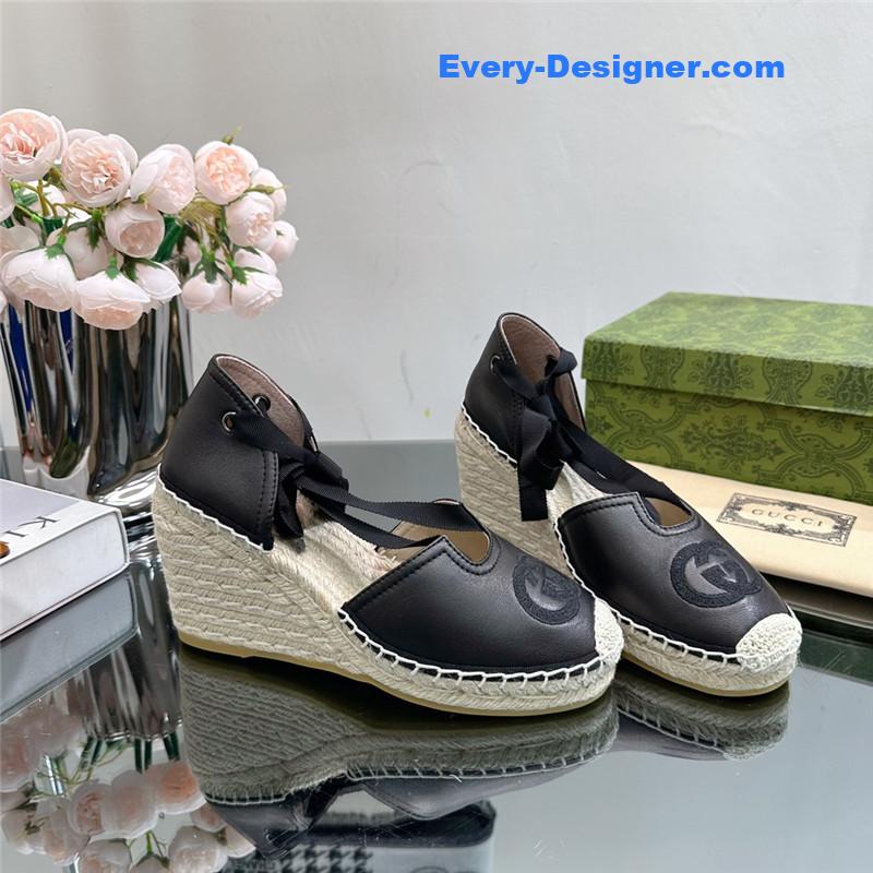 Gucci wedge fisherman shoes