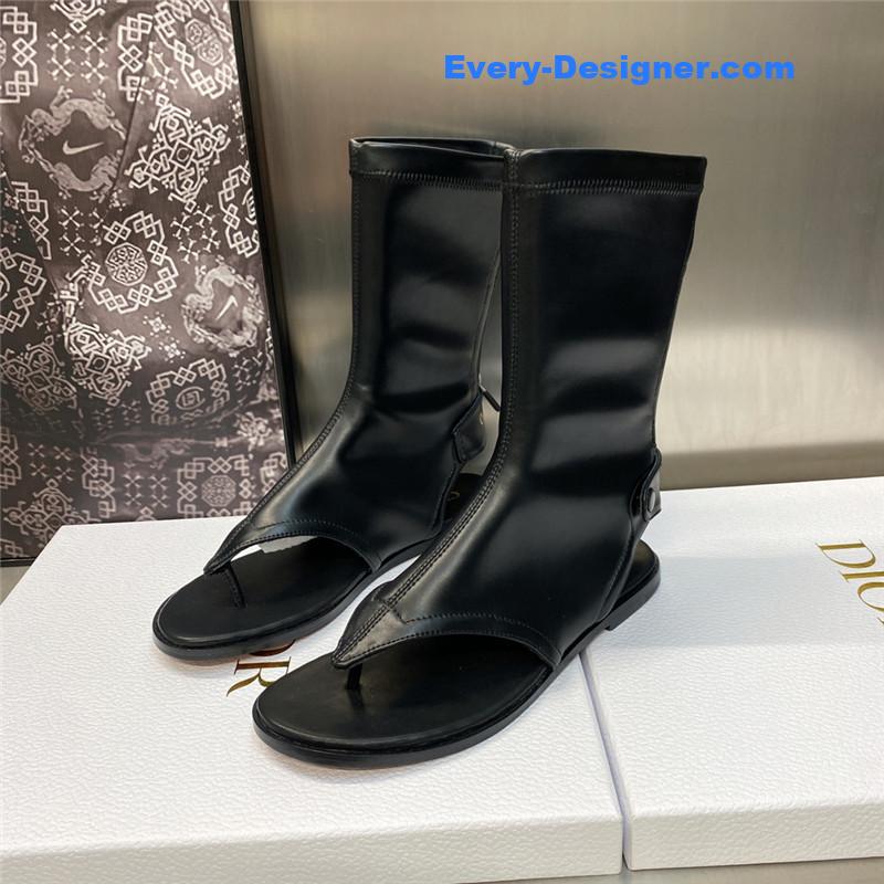 D10r new spirit clip toe casual flat elastic female sandals