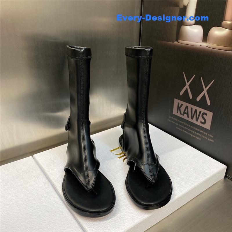 D10r new spirit clip toe casual flat elastic female sandals