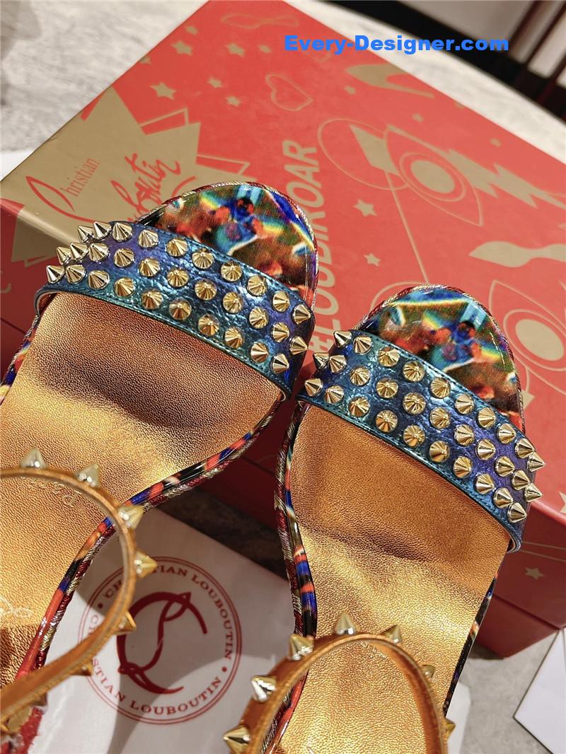 Chr1st1an louboutin mafaldina zeppa wedge sandals
