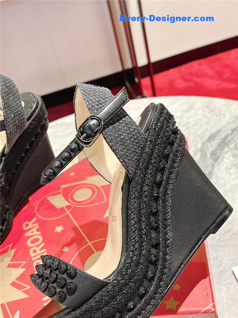 Chr1st1an louboutin mafaldina zeppa wedge sandals