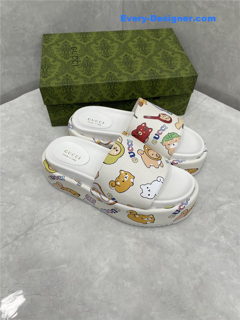 Gvc*1 new animal graffiti platform slippers