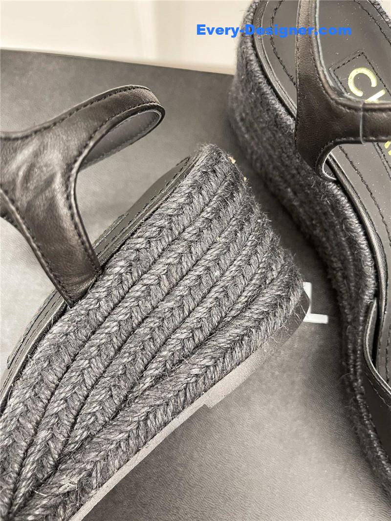 CC wedge platform sandals