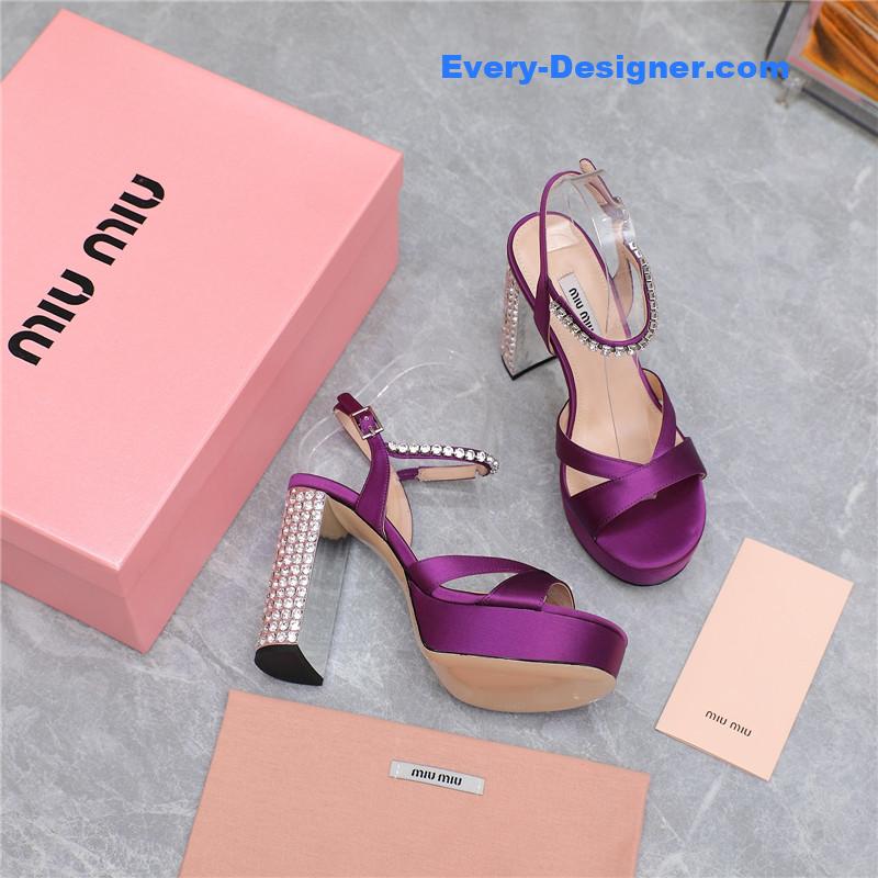 miumiu high-heeled chunky-heeled sandals
