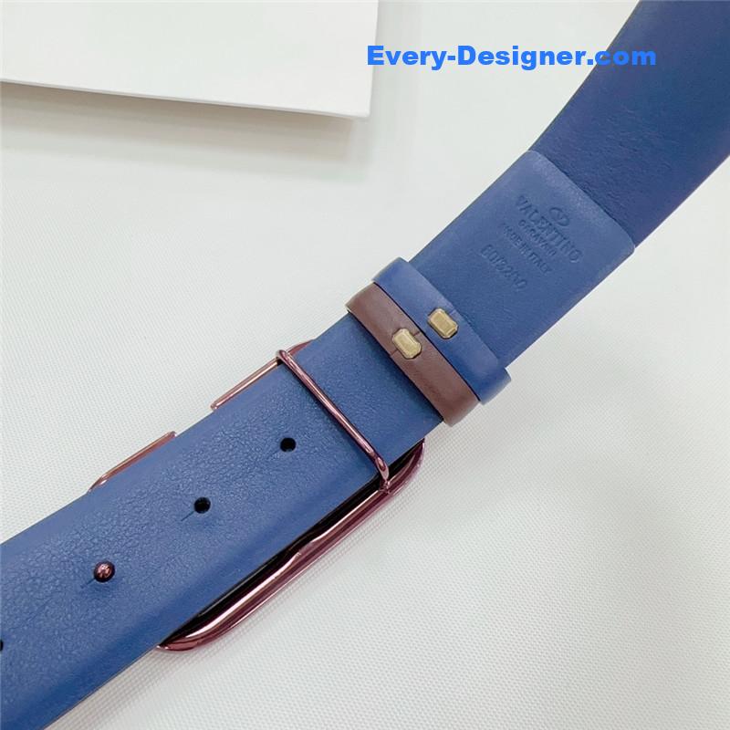 Va1e*ntin0 new double-sided top layer cowhide belt