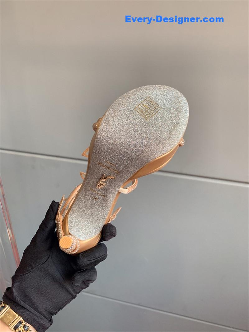 rene caovilla crystal butterfly high heel sandals