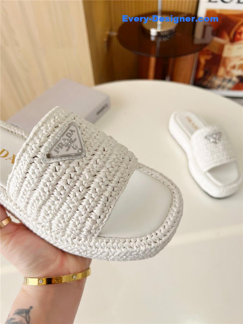 Pra*a hand-woven slippers