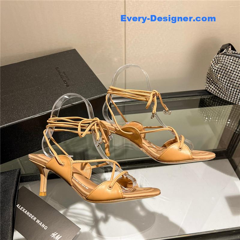 A1exa*der wang metal rhinestone buckle sandals