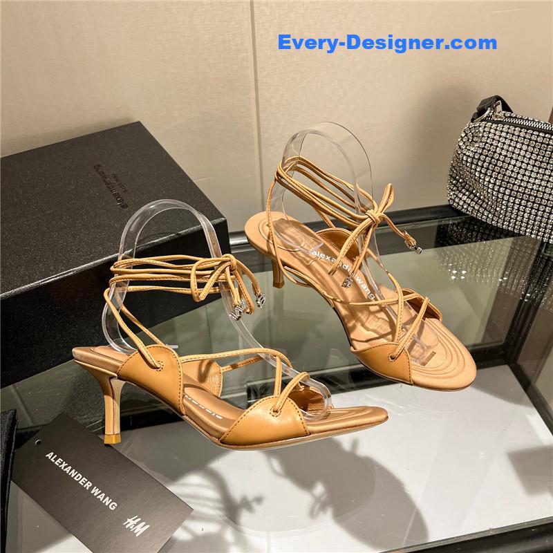 A1exa*der wang metal rhinestone buckle sandals