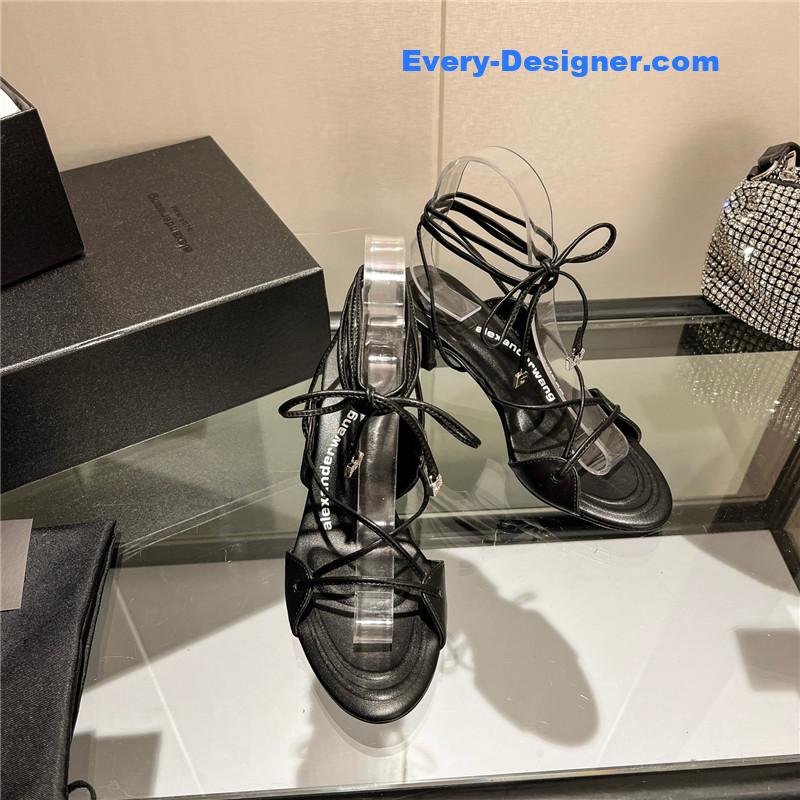A1exa*der wang metal rhinestone buckle sandals