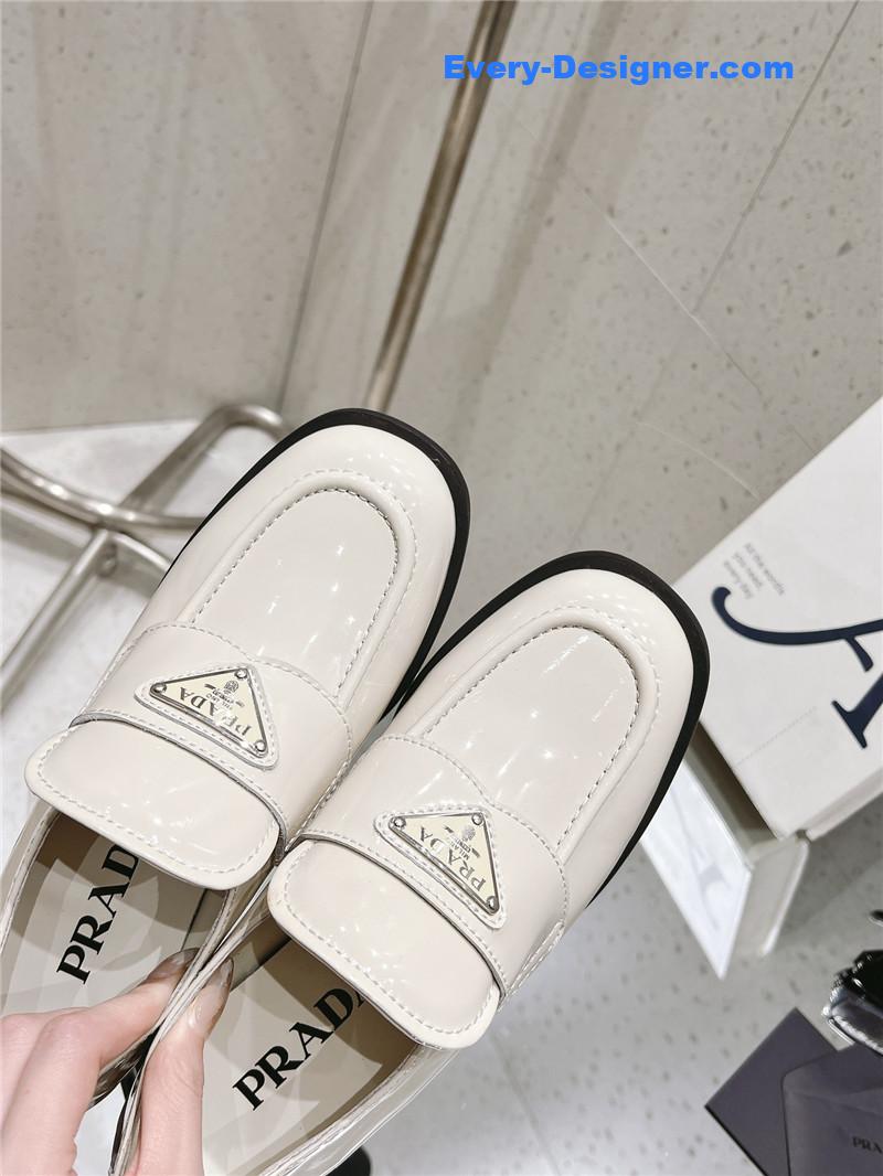 Pra*a patent leather loafers