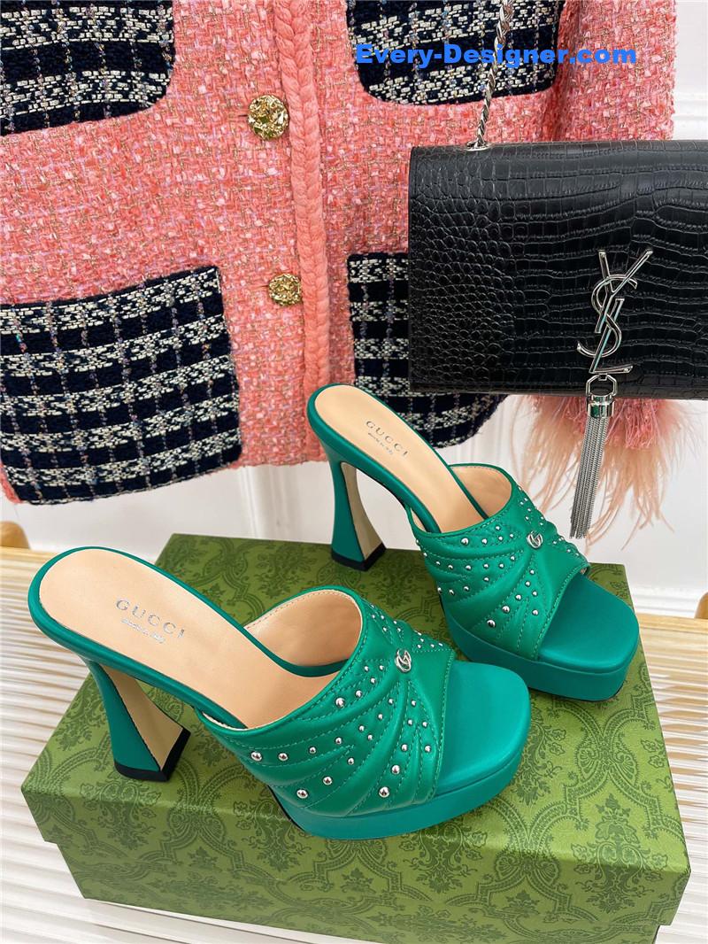 Gucci platform rivets high heels