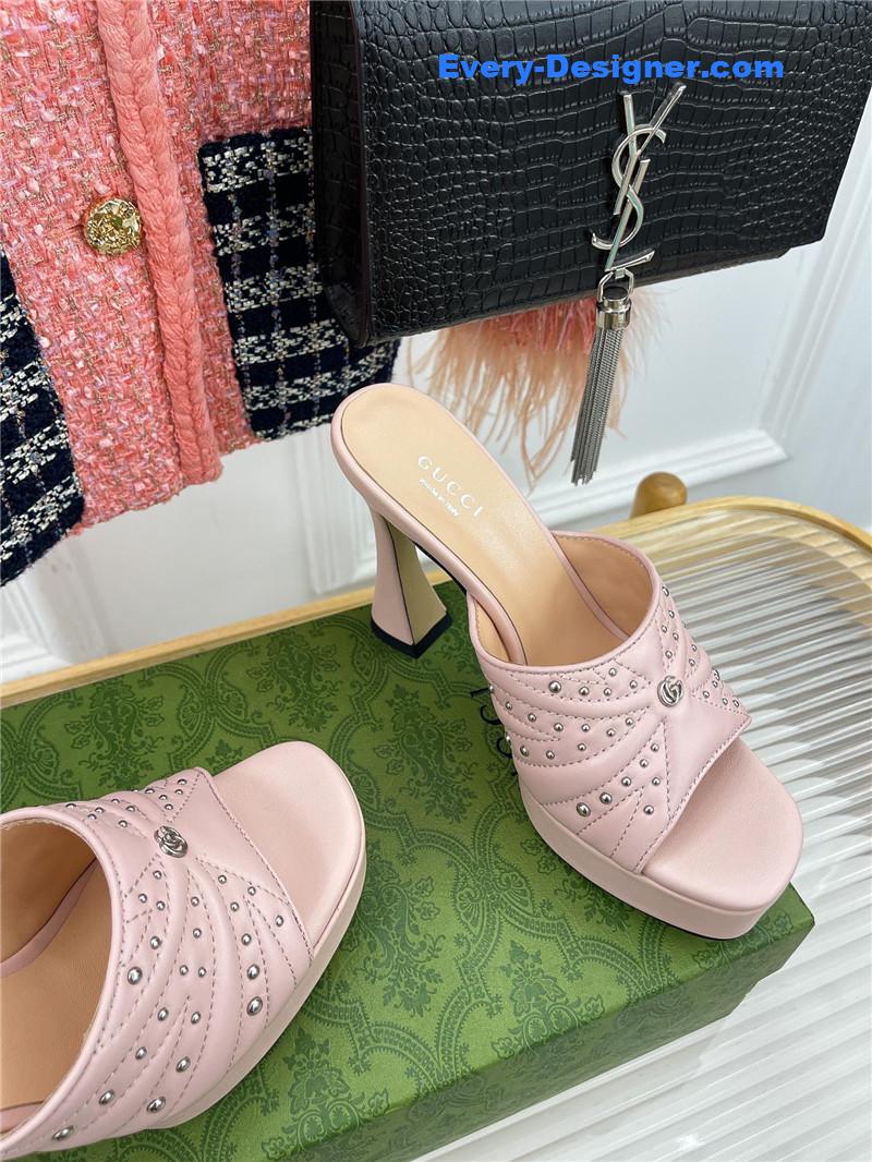 Gvc*1 platform rivets high heels