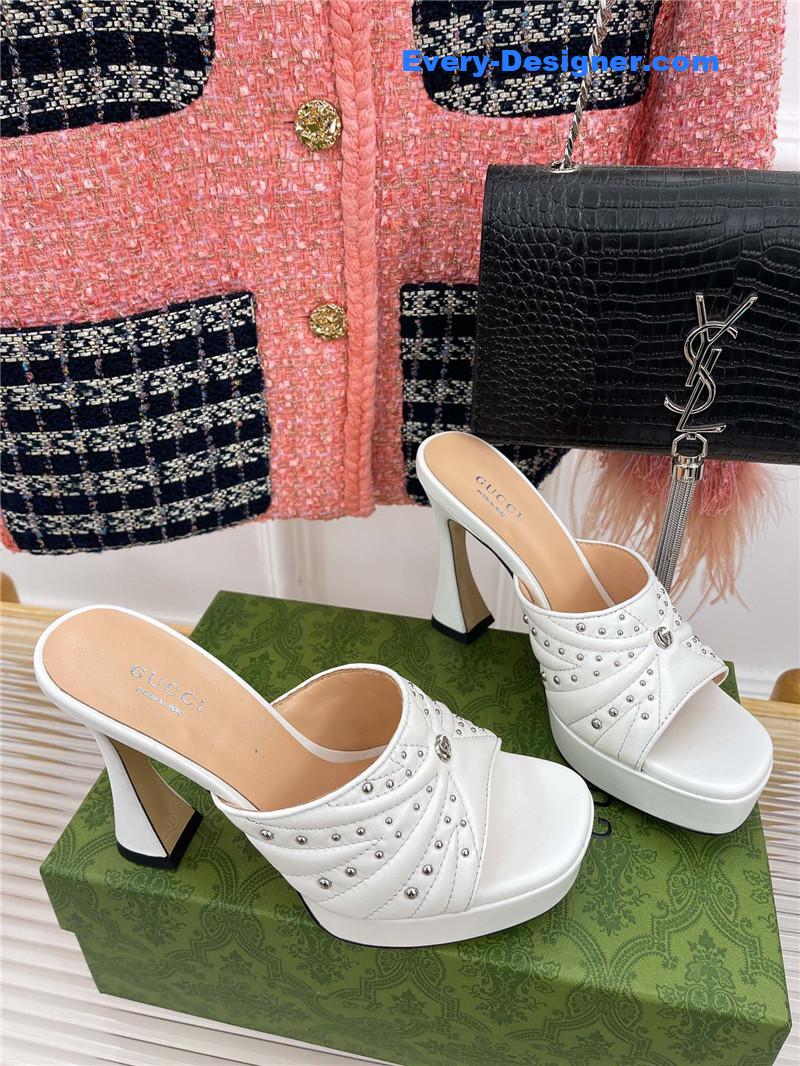Gucci platform rivets high heels