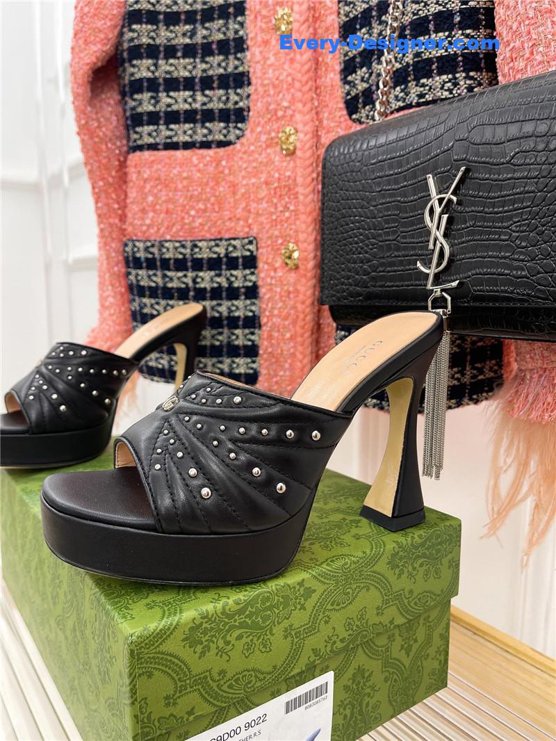 Gvc*1 platform rivets high heels