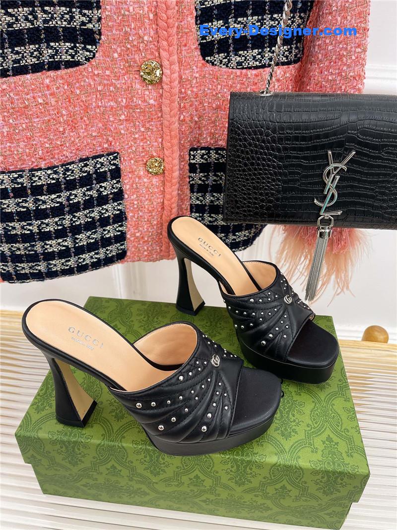 Gucci platform rivets high heels