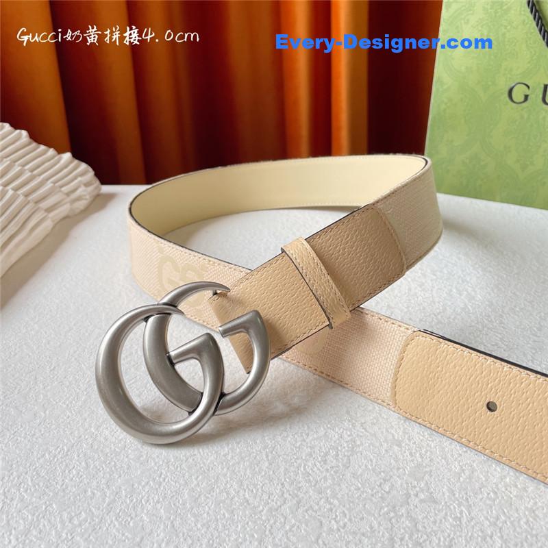 Gucci belt with double G logo buckle