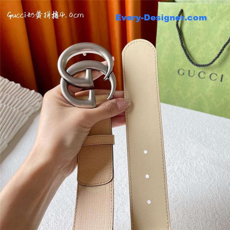 Gucci belt with double G logo buckle