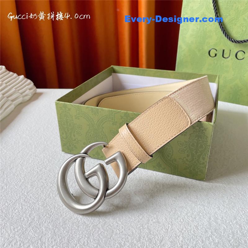 Gucci belt with double G logo buckle