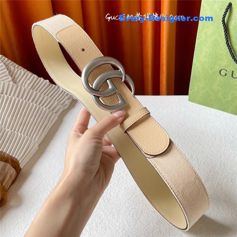 Gucci belt with double G logo buckle