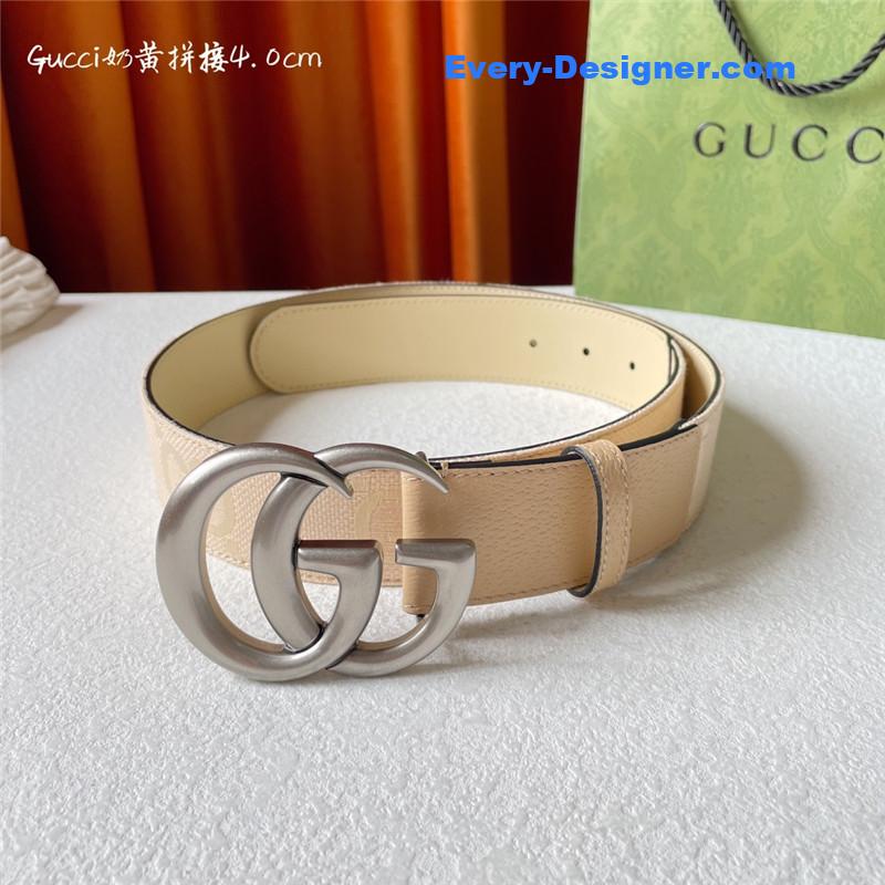 Gucci belt with double G logo buckle
