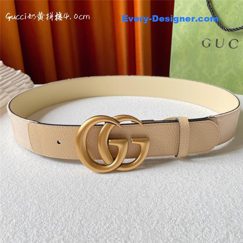 Gucci belt with double G logo buckle