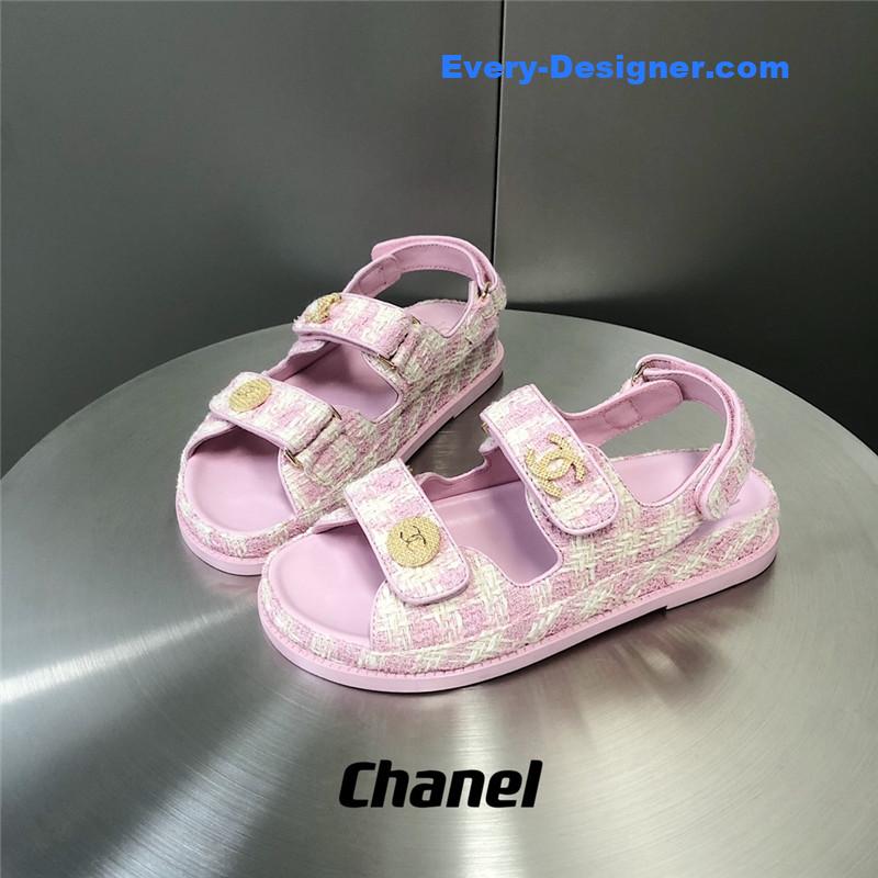 CC wool velcro beach sandals