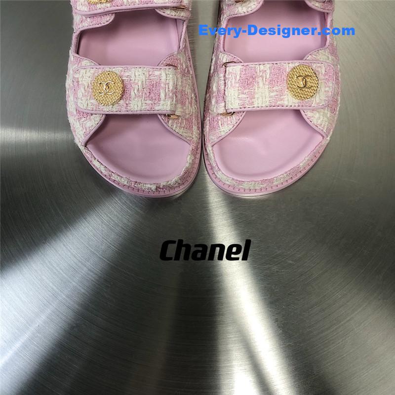 CC wool velcro beach sandals