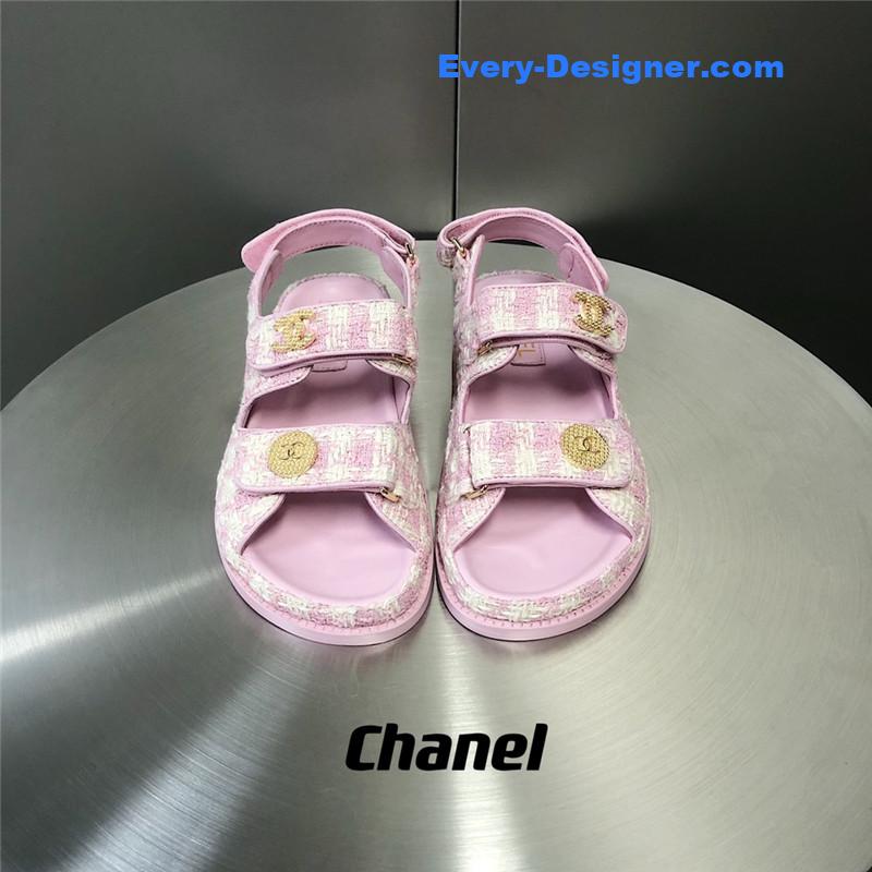 CC wool velcro beach sandals