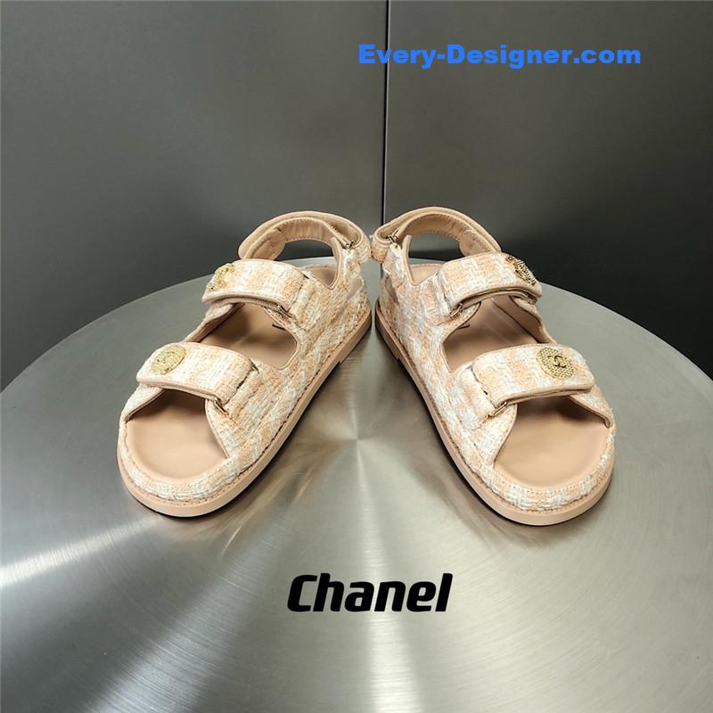 CC wool velcro beach sandals