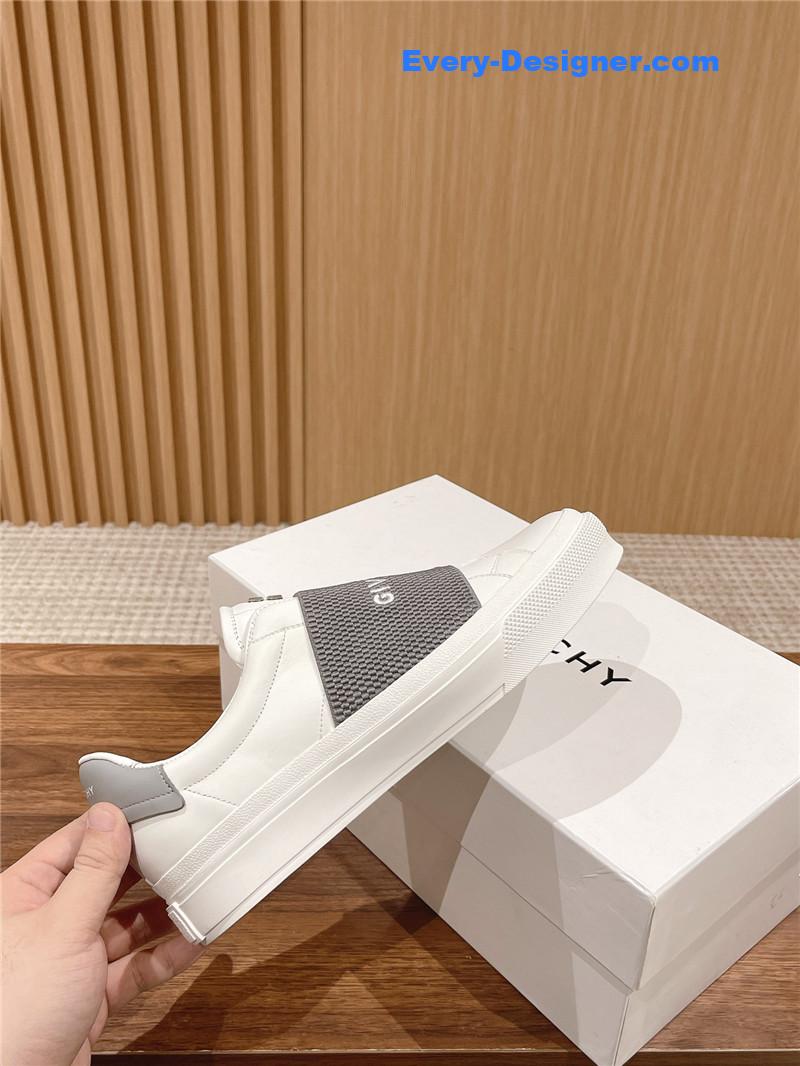 Givenchy Elastic Metal Buckle White Shoes