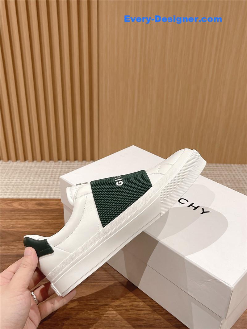 Givenchy Elastic Metal Buckle White Shoes