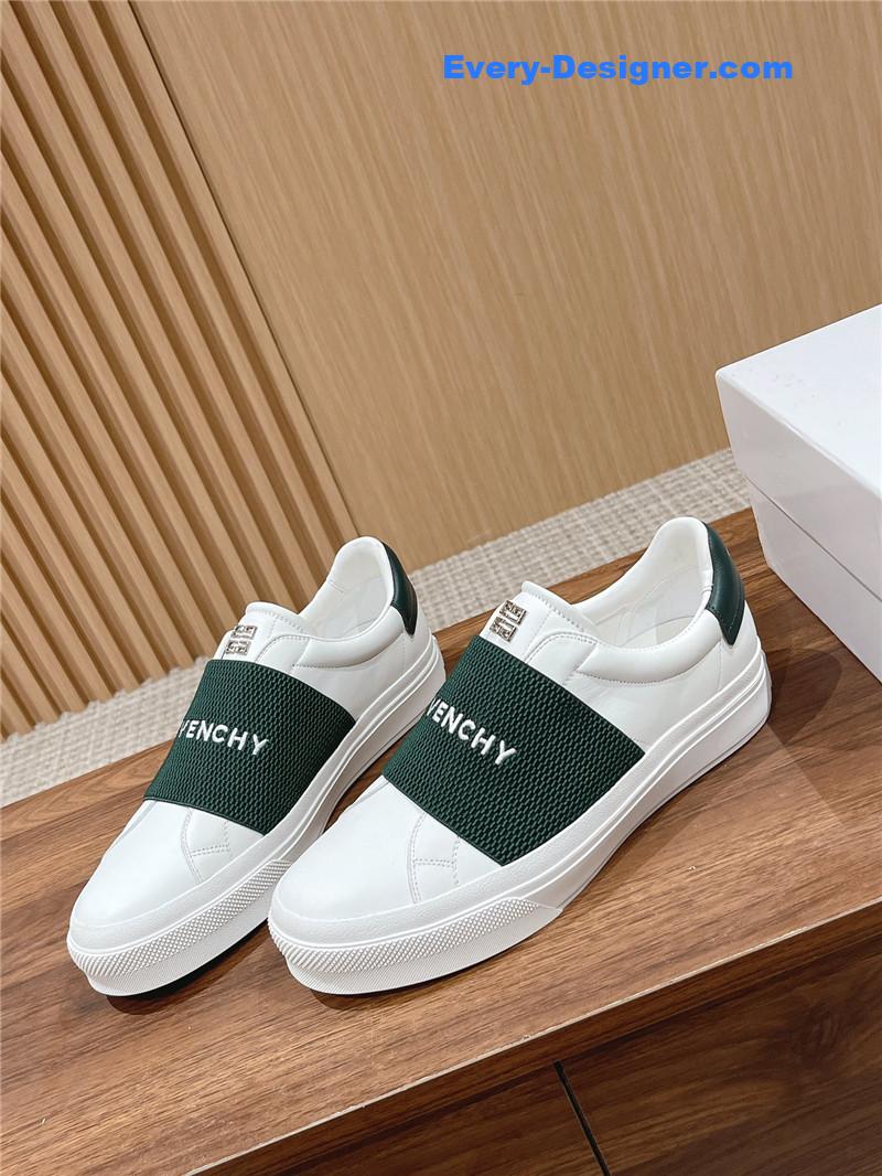Givenchy Elastic Metal Buckle White Shoes