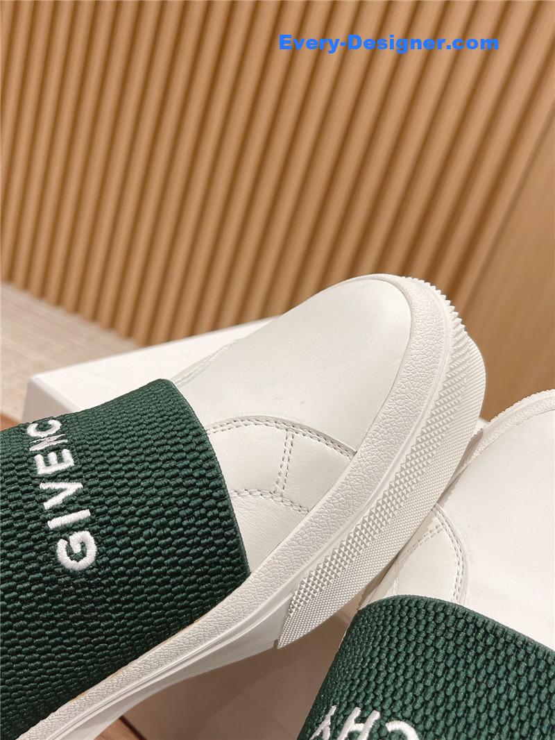 Givenchy Elastic Metal Buckle White Shoes