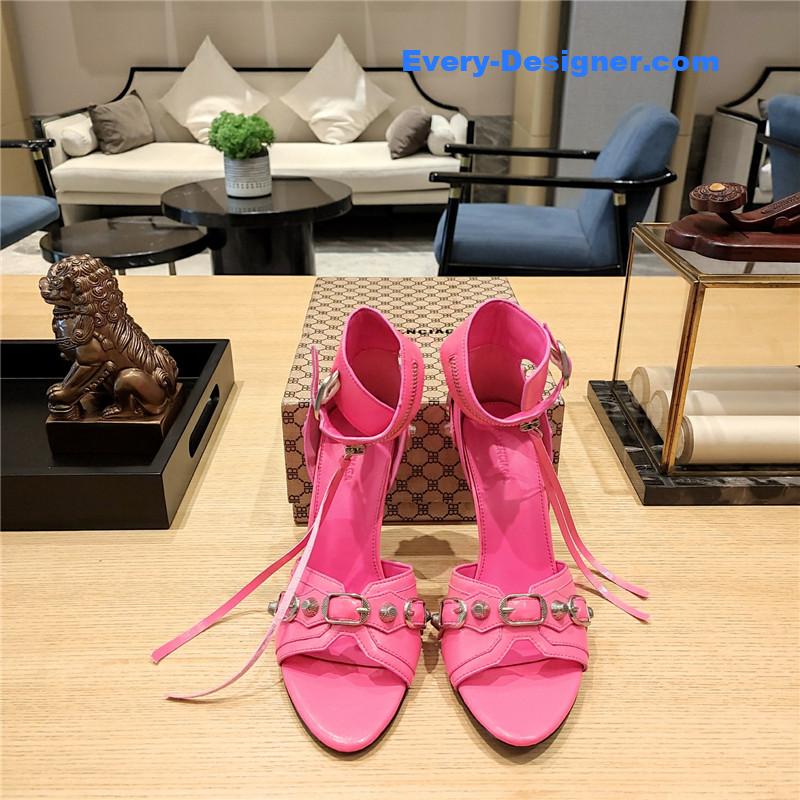 Ba1en*iaga studded fishmouth sandals