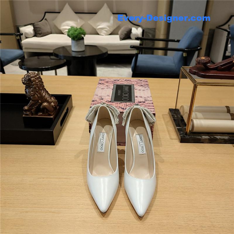 j1m*y ch00 pearl crystal bow D1am0nd shoes