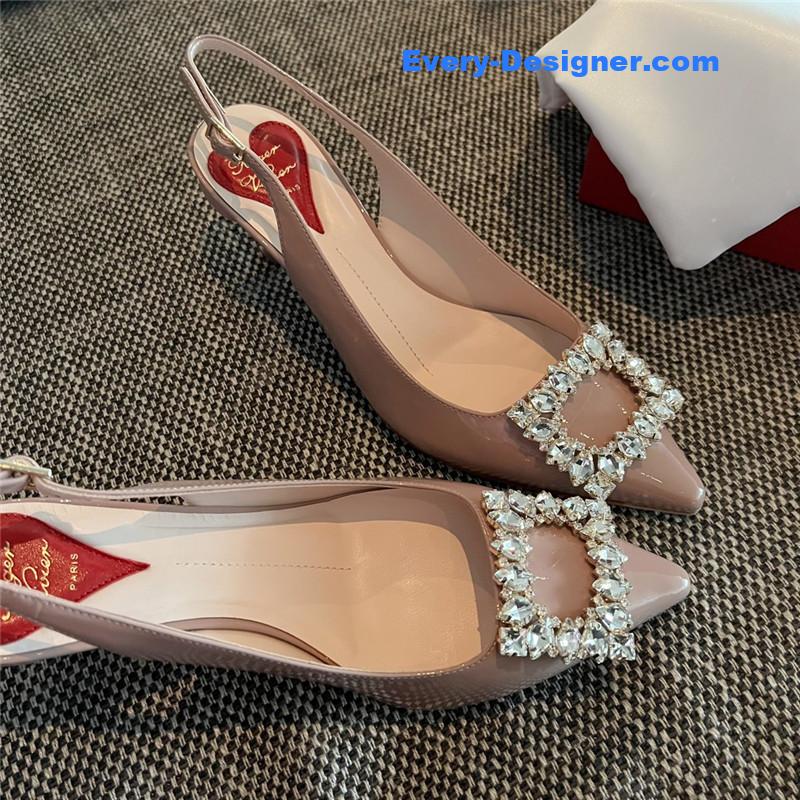 Roger vivier new side drill buckle high heels