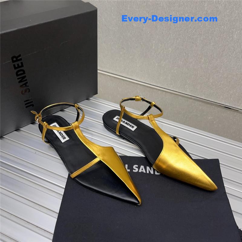 jil sander spring and summer new small high-heeled sandals