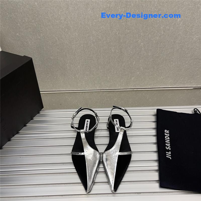 jil sander spring and summer new small high-heeled sandals