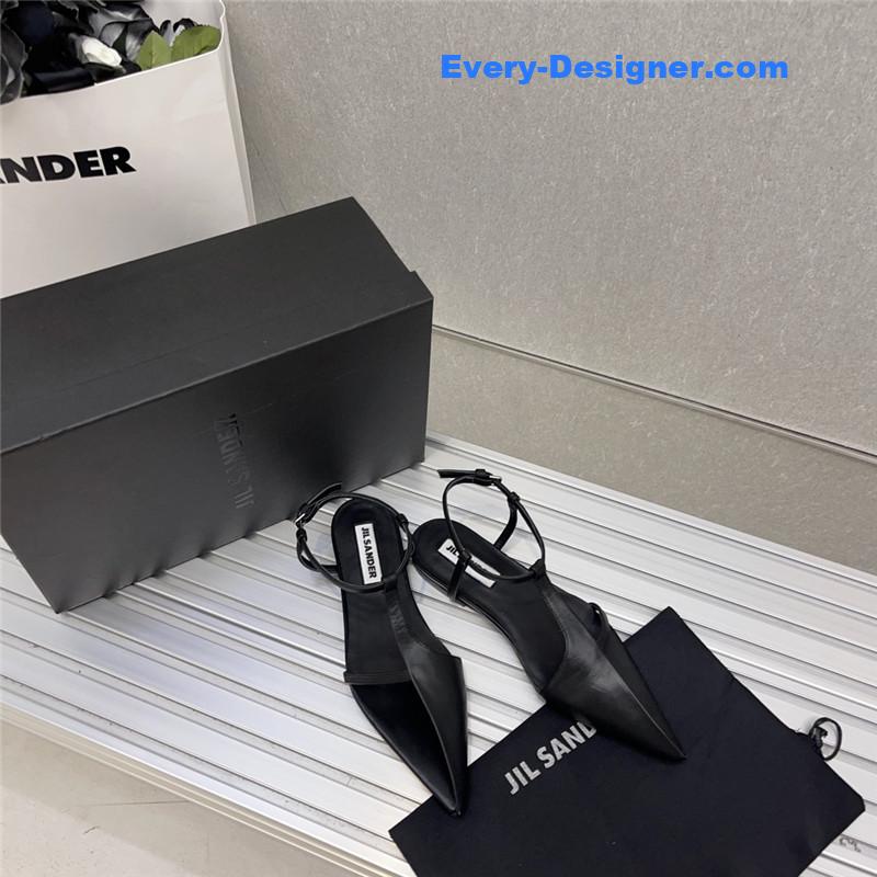 jil sander spring and summer new small high-heeled sandals