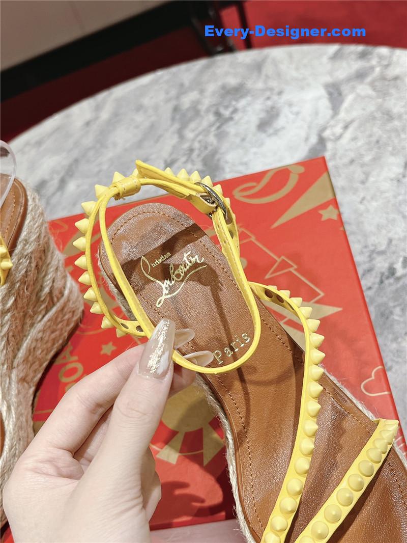 Chr1st1an louboutin mafaldina zeppa wedge sandals