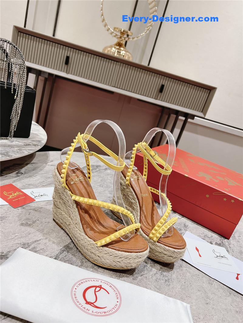 Chr1st1an louboutin mafaldina zeppa wedge sandals
