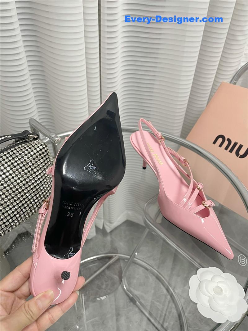 M1um1u spring and summer catwalk style kitten heel sandals
